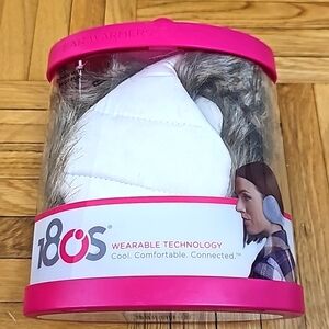 Women's Ear Warmers, Down Filled with Faux Fur, 180s, Snow White